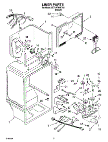 03 - Liner Parts parts for Whirlpool Refrigerator 8ET1WTKXKT05 from AppliancePartsPros.com