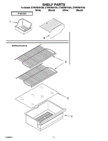 06 - Shelf Parts, Optional Parts parts for Whirlpool Refrigerator ET6WSMYKQ02 from AppliancePartsPros.com