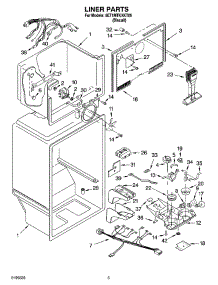 03 - Liner Parts parts for Whirlpool Refrigerator 8ET1MTKXKT05 from AppliancePartsPros.com