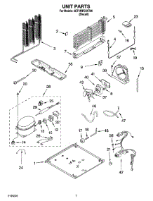 04 - Unit Parts parts for Whirlpool Refrigerator 8ET1MTKXKT05 from AppliancePartsPros.com