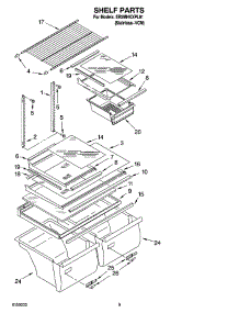 05 - Shelf Parts, Optional Parts parts for Whirlpool Refrigerator ER2MHKXPL01 from AppliancePartsPros.com