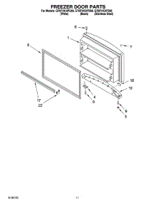 06 - Freezer Door Parts, Optional Parts parts for Whirlpool Refrigerator GR9FHKXPS00 from AppliancePartsPros.com