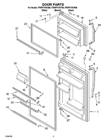 02 - Door Parts parts for Whirlpool Refrigerator ET8WTKXKQ06 from AppliancePartsPros.com