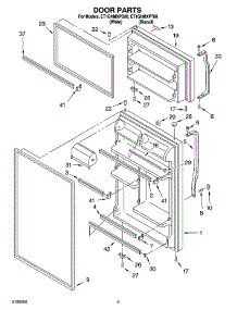 02 - Door Parts parts for Whirlpool Refrigerator ET1GHMXPQ00 from AppliancePartsPros.com