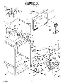 03 - Liner Parts parts for Whirlpool Refrigerator 8ET8WPKXKT04 from AppliancePartsPros.com