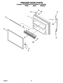 07 - Freezer Door Parts parts for Whirlpool Refrigerator GT1PHWXPS00 from AppliancePartsPros.com