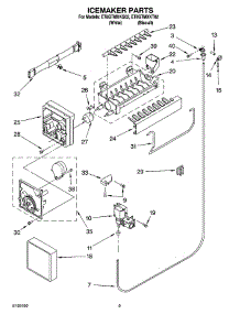 05 - Icemaker Parts parts for Whirlpool Refrigerator ET8GTMXKQ02 from AppliancePartsPros.com