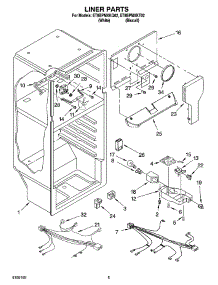 03 - Liner Parts parts for Whirlpool Refrigerator ET8BPMXKQ02 from AppliancePartsPros.com