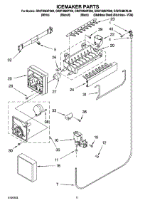 06 - Icemaker Parts parts for Whirlpool Refrigerator GR2FHMXPL00 from AppliancePartsPros.com