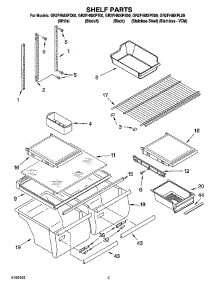 03 - Shelf Parts parts for Whirlpool Refrigerator GR2FHMXPB00 from AppliancePartsPros.com
