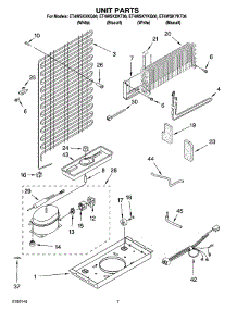 04 - Unit Parts parts for Whirlpool Refrigerator ET4WSKYKT06 from AppliancePartsPros.com