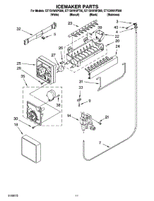 06 - Icemaker Parts parts for Whirlpool Refrigerator GT1SHWXPT00 from AppliancePartsPros.com