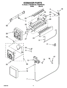 06 - Icemaker Parts, Optional Parts parts for Whirlpool Refrigerator ET8BPMXKT02 from AppliancePartsPros.com