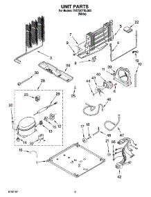 05 - Unit Parts parts for Whirlpool Refrigerator 5VET3DTKLQ03 from AppliancePartsPros.com