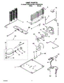 04 - Unit Parts parts for Whirlpool Refrigerator ET8WTMXKQ06 from AppliancePartsPros.com