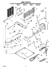 05 - Unit Parts parts for Whirlpool Refrigerator GT1NHWXPB00 from AppliancePartsPros.com