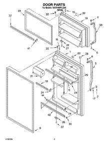 02 - Door Parts parts for Whirlpool Refrigerator 5VET2WPKLQ03 from AppliancePartsPros.com