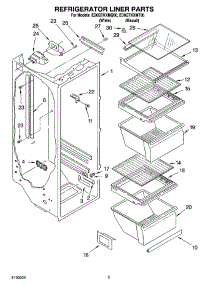 02 - Refrigerator Liner Parts parts for Whirlpool Refrigerator ED0GTKXMT00 from AppliancePartsPros.com