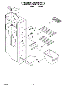 03 - Freezer Liner Parts parts for Whirlpool Refrigerator ED0GTKXMT00 from AppliancePartsPros.com