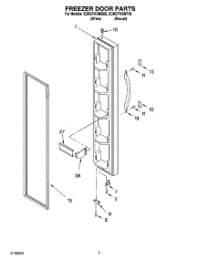 05 - Freezer Door Parts parts for Whirlpool Refrigerator ED0GTKXMT00 from AppliancePartsPros.com