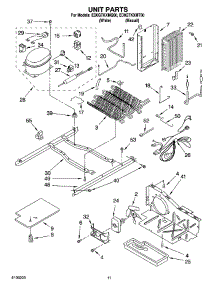 07 - Unit Parts parts for Whirlpool Refrigerator ED0GTKXMT00 from AppliancePartsPros.com