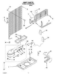 04 - Unit Parts parts for Whirlpool Refrigerator 5VET6WPKLQ03 from AppliancePartsPros.com