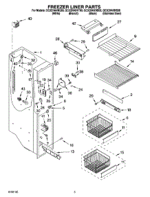 04 - Freezer Liner Parts parts for Whirlpool Refrigerator GC3CHAXNS00 from AppliancePartsPros.com