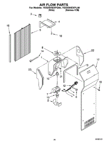 12 - Air Flow Parts, Optional Parts parts for Whirlpool Refrigerator 7GS2SHEXPQ00 from AppliancePartsPros.com