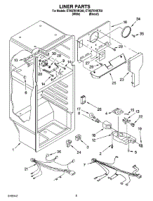 03 - Liner Parts parts for Whirlpool Refrigerator ET8GTKXKT02 from AppliancePartsPros.com