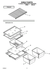 05 - Shelf Parts, Optional Parts parts for Whirlpool Refrigerator ET8GTKXKT02 from AppliancePartsPros.com