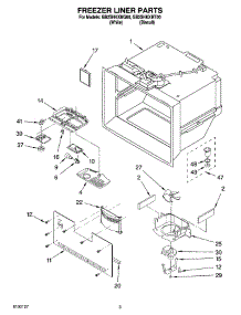 02 - Freezer Liner Parts parts for Whirlpool Refrigerator GB2SHKXMQ00 from AppliancePartsPros.com