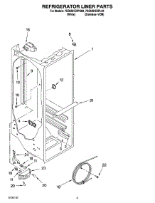 02 - Refrigerator Liner Parts parts for Whirlpool Refrigerator 7GS6SHEXPL00 from AppliancePartsPros.com