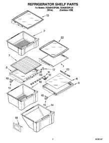 03 - Refrigerator Shelf Parts parts for Whirlpool Refrigerator 7GS6SHEXPL00 from AppliancePartsPros.com