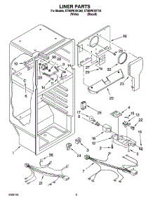 03 - Liner Parts parts for Whirlpool Refrigerator ET8BPKXKQ02 from AppliancePartsPros.com