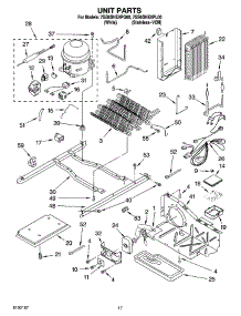 11 - Unit Parts parts for Whirlpool Refrigerator 7GS6SHEXPL00 from AppliancePartsPros.com