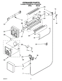 05 - Icemaker Parts parts for Whirlpool Refrigerator ET8AHMXPQ01 from AppliancePartsPros.com