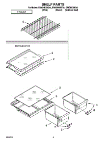 05 - Shelf Parts, Optional Parts parts for Whirlpool Refrigerator ER8GHKXMT02 from AppliancePartsPros.com