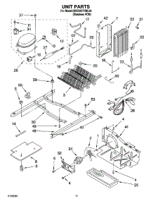 07 - Unit Parts parts for Whirlpool Refrigerator 3XES0GTKNL00 from AppliancePartsPros.com