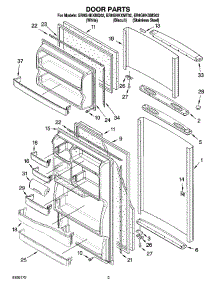 02 - Door Parts parts for Whirlpool Refrigerator ER8GHKXMQ02 from AppliancePartsPros.com