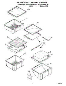 03 - Refrigerator Shelf Parts parts for Whirlpool Refrigerator 7GS2SHEXPL00 from AppliancePartsPros.com
