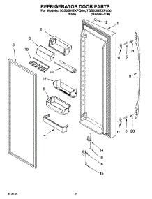 06 - Refrigerator Door Parts parts for Whirlpool Refrigerator 7GS2SHEXPL00 from AppliancePartsPros.com
