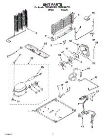 04 - Unit Parts parts for Whirlpool Refrigerator ET8RHMXKQ05 from AppliancePartsPros.com