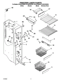 04 - Freezer Liner Parts parts for Whirlpool Refrigerator GC3SHEXNT00 from AppliancePartsPros.com