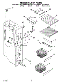 04 - Freezer Liner Parts parts for Whirlpool Refrigerator GC3PHEXNB00 from AppliancePartsPros.com