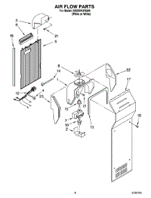 05 - Air Flow Parts parts for Whirlpool Refrigerator GS2SHKXNQ00 from AppliancePartsPros.com