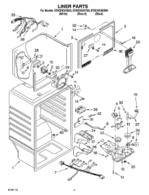 03 - Liner Parts parts for Whirlpool Refrigerator ET8CHKXKT05 from AppliancePartsPros.com
