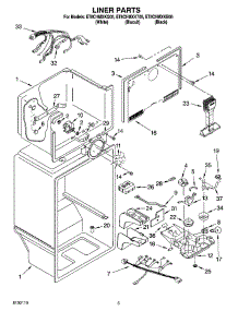 03 - Liner Parts parts for Whirlpool Refrigerator ET8CHMXKB05 from AppliancePartsPros.com