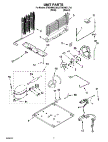 04 - Unit Parts parts for Whirlpool Refrigerator ET8GHMXLQ03 from AppliancePartsPros.com
