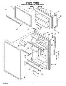 02 - Door Parts parts for Whirlpool Refrigerator ET8WTMXKT05 from AppliancePartsPros.com