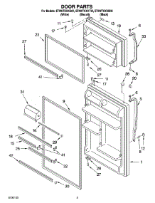 02 - Door Parts parts for Whirlpool Refrigerator ET8WTKXKQ05 from AppliancePartsPros.com